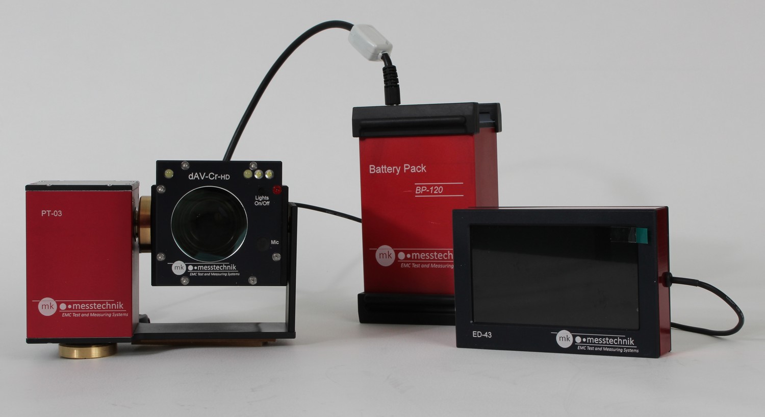 MK - dAV-Cr-HD con Pan / Tilt, Battery Pack e Schermo esterno